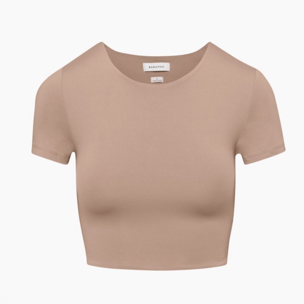 Aritzia Babaton “Contour Crew Cropped T-Shirt”